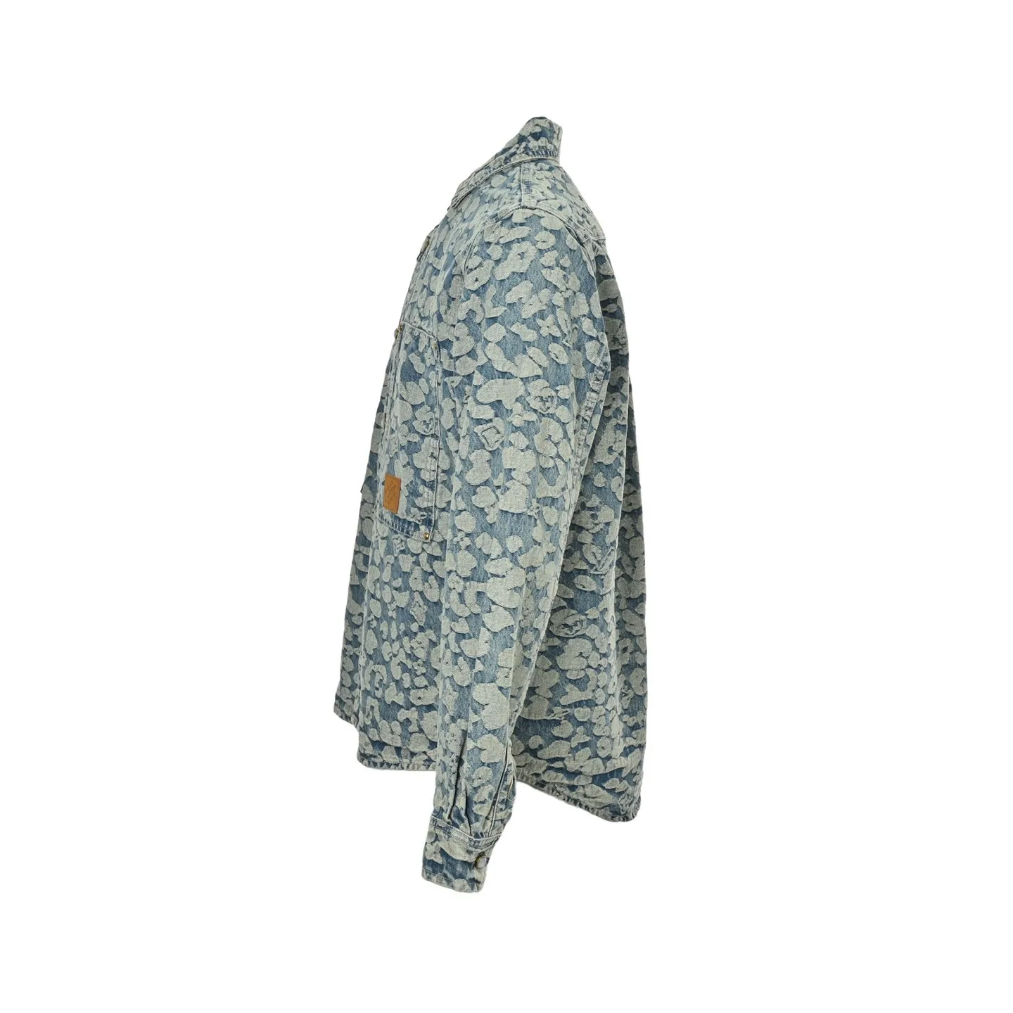 Louis Vuitton/Louis Vuitton Nigo joint style burnt flower work denim jacket